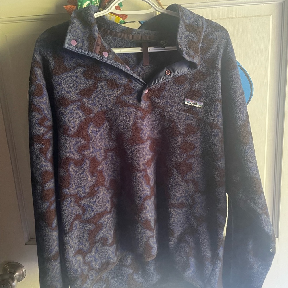 Patagonia Printed Synchilla Snap-T: Zen Turtle (M)